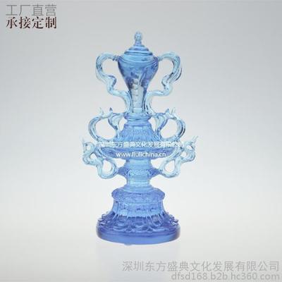 琉璃雙魚擺件 密宗法器與八寶吉祥的完美融合